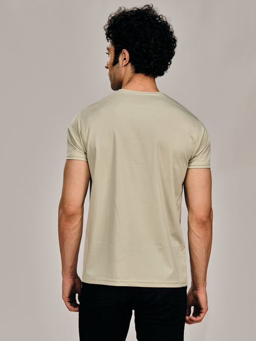 ONE SIDE PRINTED PISTA CREW NECK T-SHIRT